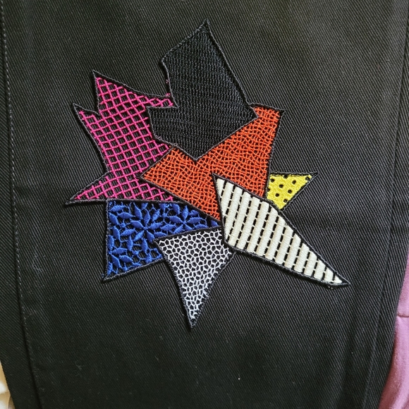 Christopher Kane Straight Leg Patchwork Jeans, BNWOT, Size 28 - Picture 9 of 10